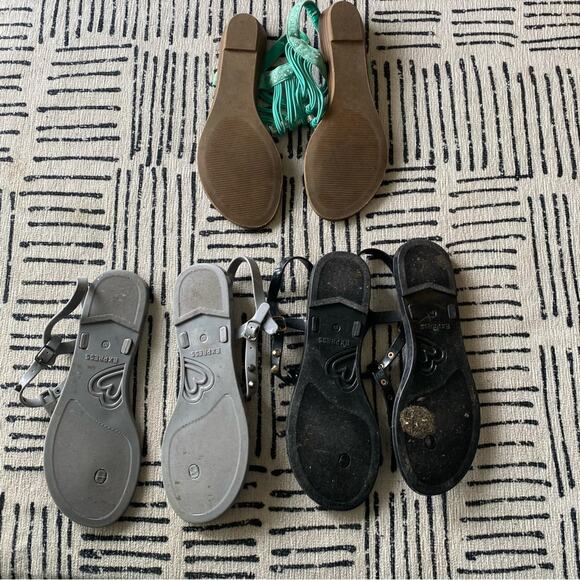 Express And Madden Girl Sandal Shoe Bundle Grey Black 10 - Picture 7 of 7